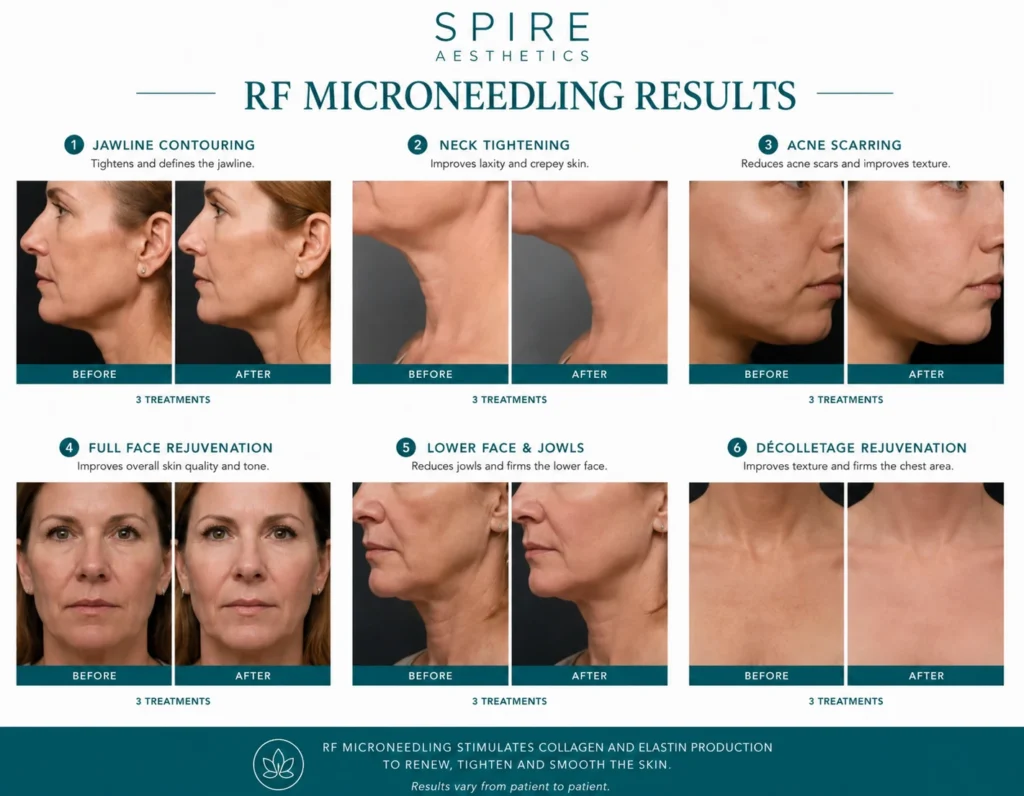 RF Microneedling Skin tightening Liberton results